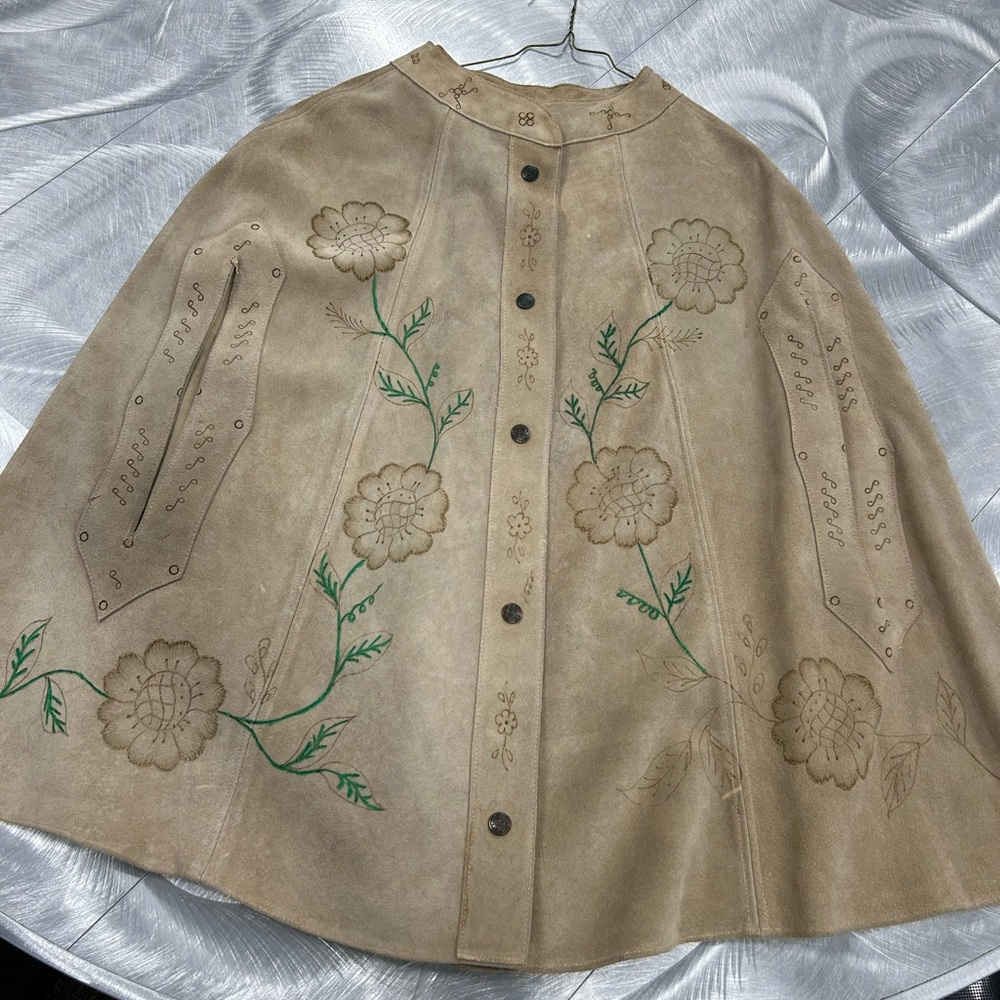 Real Leather Cape